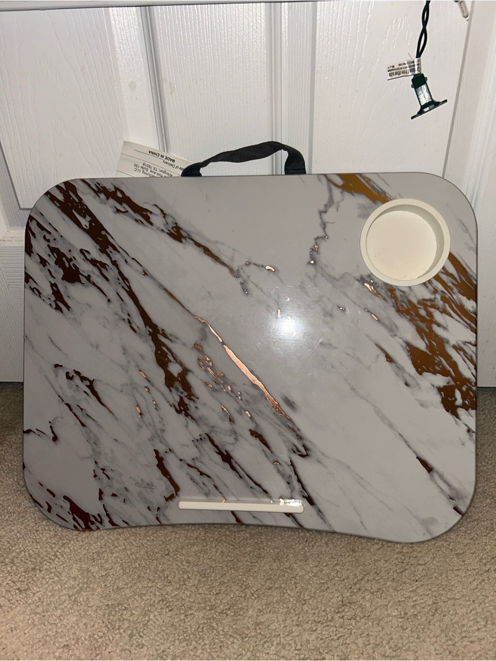 Cup Holder Lap Desk, Marble